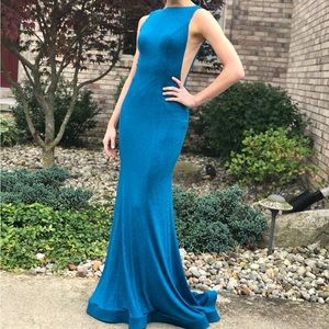 JVN Jovani Style 67094 Homecoming / Prom Dress.  Size 0 in Peacock